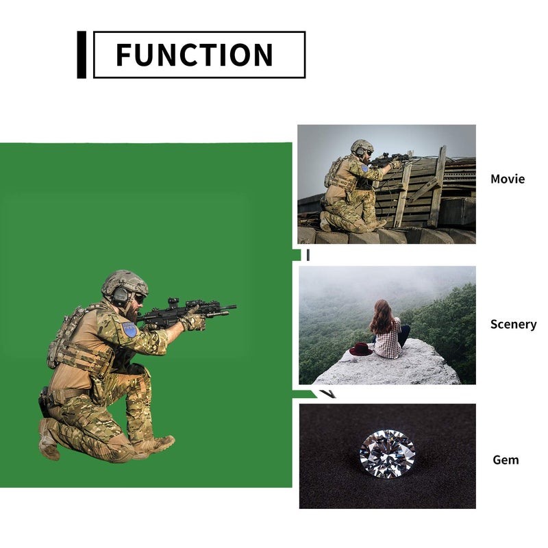 ISSUNTEX 9X15 ft Background Muslin Backdrop, Photo Studio, Collapsible High Density Screen for Video Photography and Television-Blue/Green - Image 3